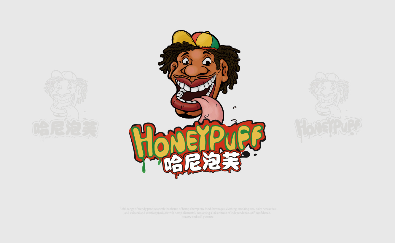 哈尼泡芙品牌logo設計