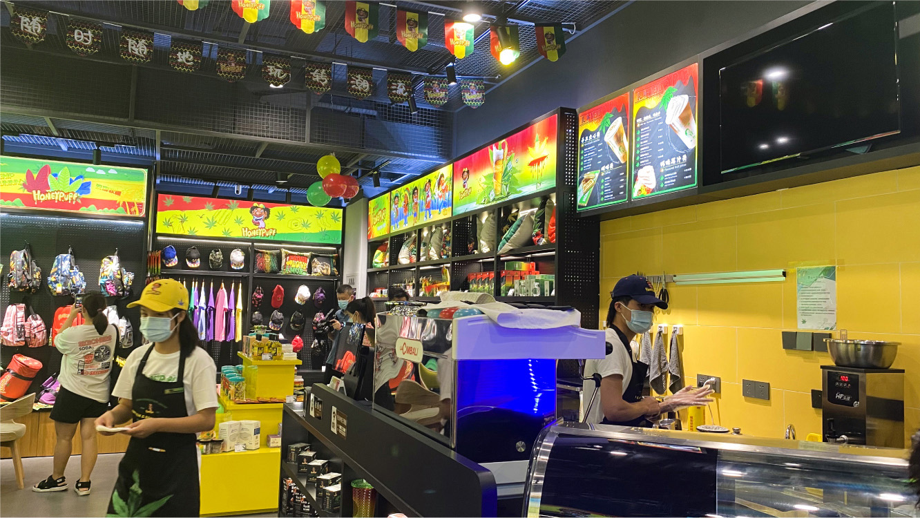 哈尼泡芙品牌門店環(huán)境