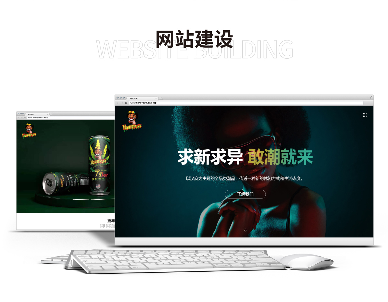 哈尼泡芙品牌網(wǎng)站設計
