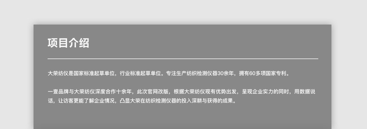 大榮紡儀網(wǎng)站升級項目介紹