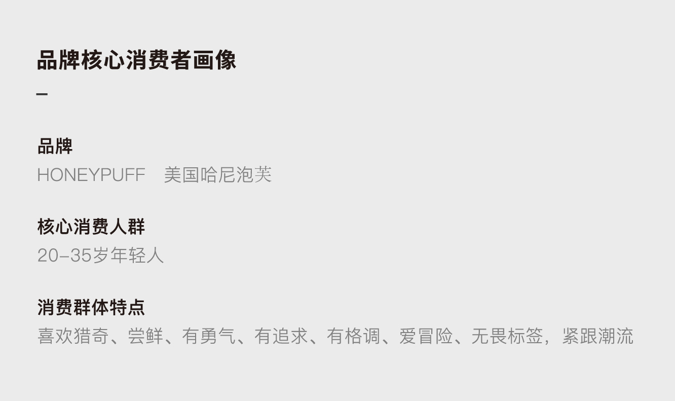 哈尼泡芙品牌核心消費者畫像